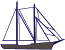 Sail configuration staysail schooner